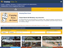 Tablet Screenshot of campingrieradeciuret.com